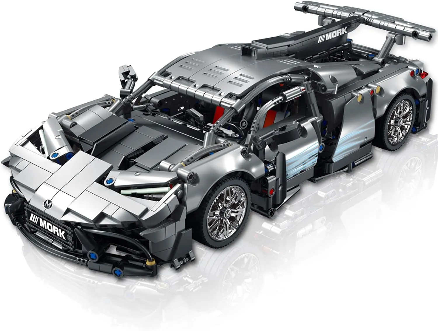 Sports Car Model Building Kit, Racing Car Building Blocks 1:14 AMG GT Car Display Set Minifigure Great Collection Gifts for Adults Home Decorations 1391 PCS