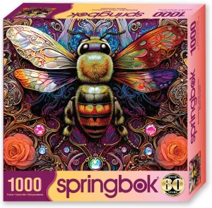 Springbok Amazing Bee 1000 Piece Jigsaw Puzzle for Adults - Celebrate The Amazing Bee with This Colorful Illustration by