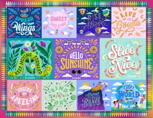 Springbok Crayola Colors of Kindness - 500 Piece Jigsaw Puzzle for Adults - Made in USA