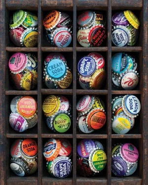 Springbok Puzzle to Remember - Alzheimer & Dementia Activity - 36 Piece Jigsaw Puzzle Colorful Caps - Made in USA