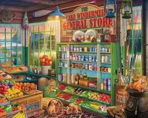 Springbok's 1000 Piece Jigsaw Puzzle Lake Windermere General Store - Made in USA