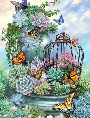 Springbok's 500 Piece Jigsaw Puzzle Butterfly Bliss - Made in USA