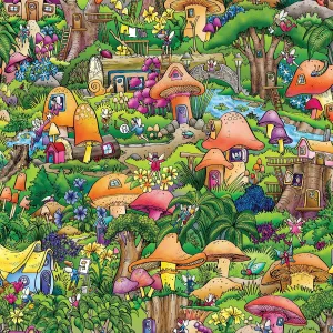 Springbok's 500 Piece Jigsaw Puzzle Fairytale Mushroom Forest - Made in USA