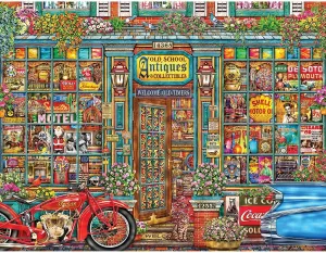 Springbok's 500 Piece Jigsaw Puzzle Old School Antiques - Made in USA