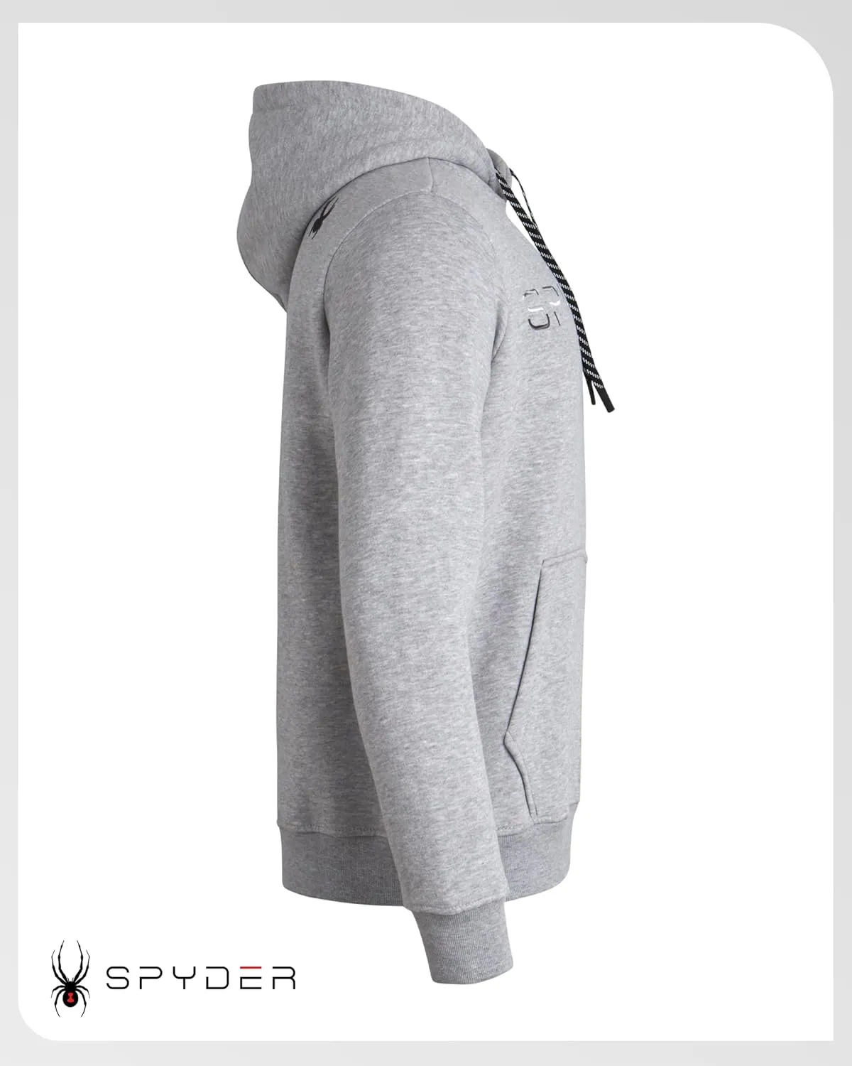 Spyder Men's Active Hoodie Sweatshirt - Athletic Performance Fleece Workout Long Sleeve Pullover Hoodie for Men (Size: S-XXL)