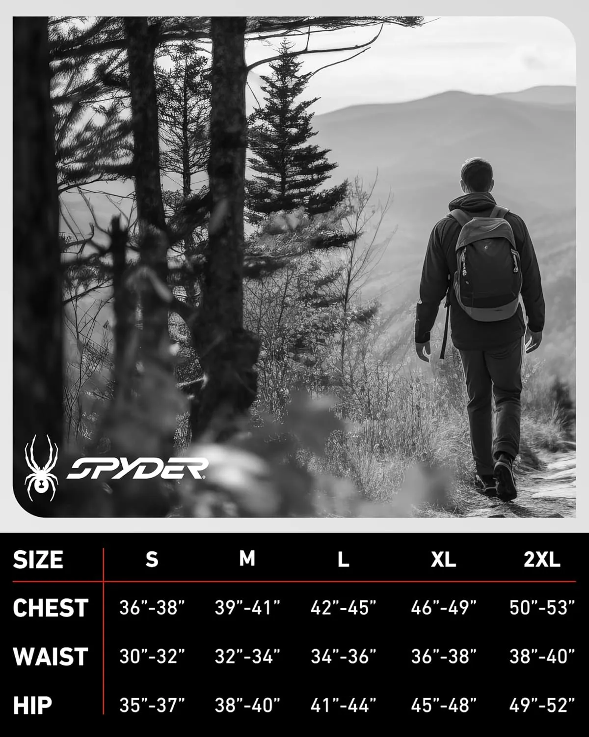 Spyder Mens Thermal Long Sleeve Shirt - Moisture Wicking Henley Shirts for Men with UP 30 Dri Fit Long Sleeve Shirts for Men
