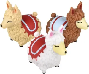 Squish and Stretch Fidget Toy – Stress Relief Sensory Toy for Kids and Adults (3.5” Alpaca, 3 Count)