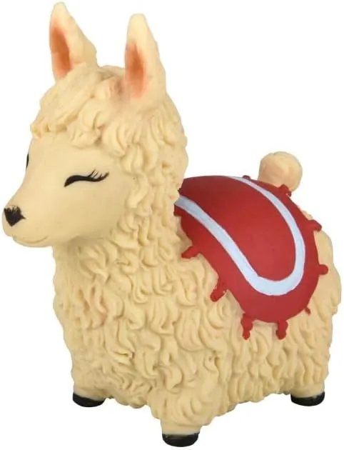 Squish and Stretch Fidget Toy – Stress Relief Sensory Toy for Kids and Adults (3.5” Alpaca, 3 Count)