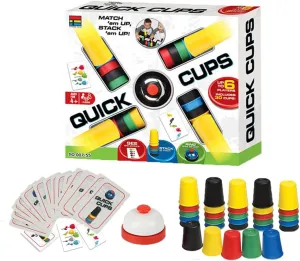 Stacking Cups Game, Party Interactive Board Game,Flying Stacking Cups Classic Family Game,for Boys and Girls with 24 Picture Cards and 30 Cups