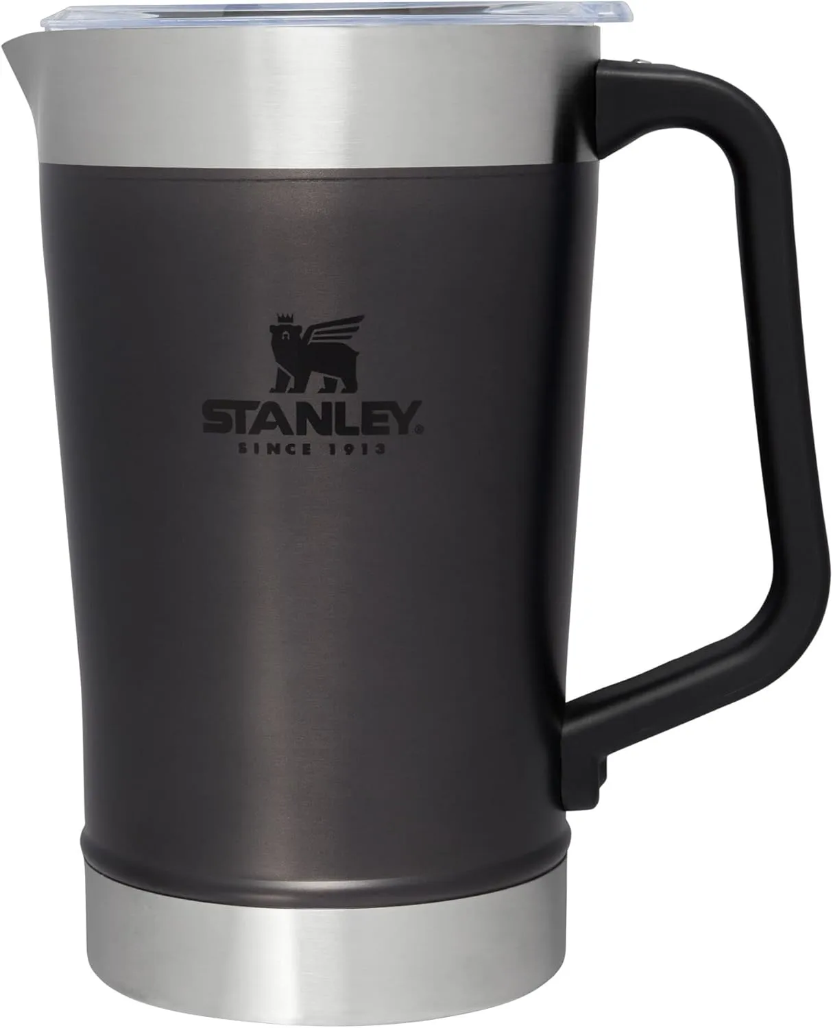 Stanley Stay-Chill Pitcher 64 oz | Cold Water, Beer, and Drink Pitcher with Lid | Large Capacity Durable Beverage Container with Handle | Insulated Stainless Steel | BPA-Free