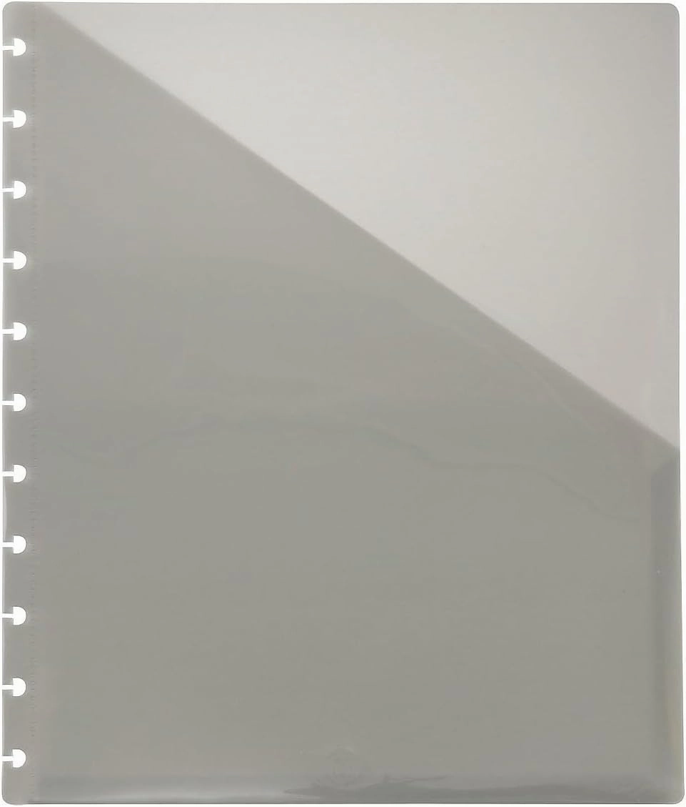 Staples Arc Notebook Dual Pocket Poly Dividers, Letter-sized, Smoke, 2 Pack (20019)
