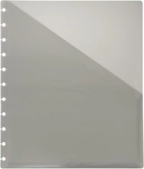 Staples Arc Notebook Dual Pocket Poly Dividers, Letter-sized, Smoke, 2 Pack (20019)