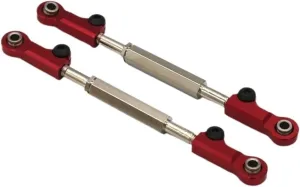 Steering Linkage Servo Link JLB11101 21101 J3 110 RC Control Car Racing Metal Upgrade Accessories Front And Rear Universal Fixed Steering Rod EA1018 Direction Pull Rod Steering Pull (Color : 2PCS)