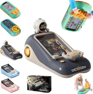 Steerjoy Driving Simulator, Steer Joy Driving, Simulated Driving Racing Car Game with Music & Vehicle, Driving Simulator Toy for Boys and Girls Gift (Gray,One Size)
