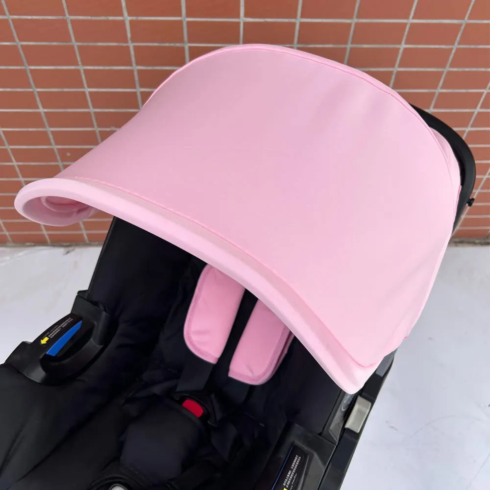 Stroller Replacement Accessories Canopy, Protection Shield, Textile Sun Shade Compatible with Doona Car Seat & Stroller (Light Pink)