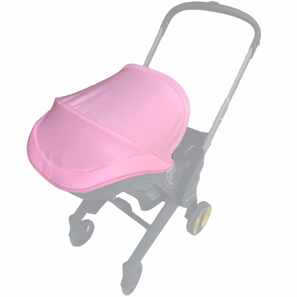 Stroller Replacement Accessories Canopy, Protection Shield, Textile Sun Shade Compatible with Doona Car Seat & Stroller (Light Pink)