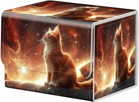 Strong Magnet MTG Demon Deck Box Playing Card Case Magic The Gathering Commander Deck Box Creative Pattern Trading Card Storage Box for Collectible Games, A Beautiful Ginger Cat