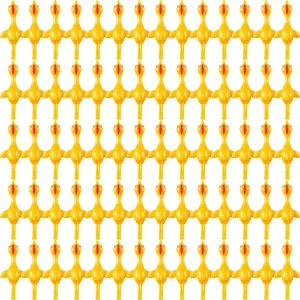 Sumind 100 Pack Slingshot Chicken Rubber Chicken Flick Chicken Flying Chicken Flingers Stretchy Funny Christmas,Easter Chicks Party Activity for Children (Yellow)