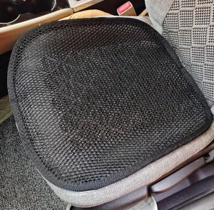 Summer Cool 3D Air Mesh Breathable Car Seat Cushion Pad Universal Auto Cushion Cover Set Interior Accessories (Black, 1 Pack seat pad)