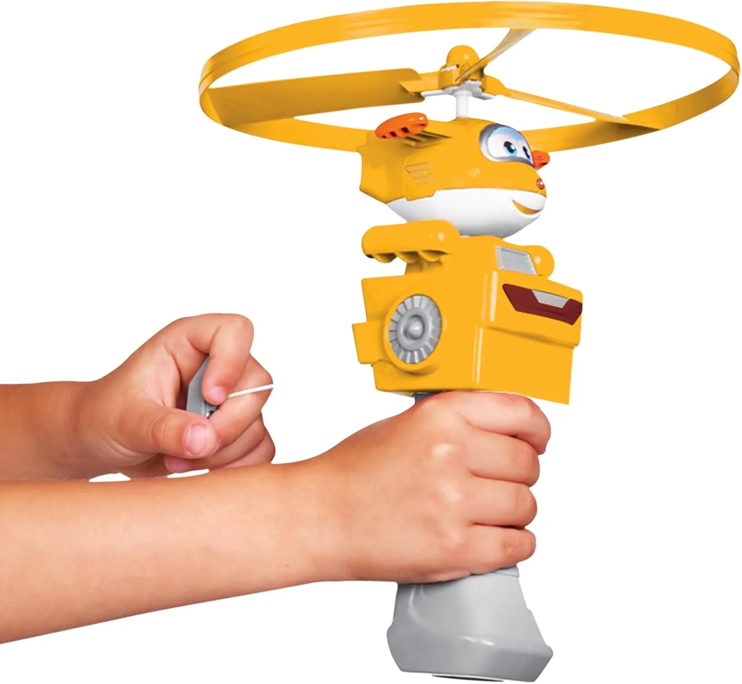 Super Wings Outdoor Toys, Golden Boy Flying Toys for Kids Ages 3-5 4-8, Toddler Outdoor Games Flying Discs, Outside Toys Airplane Launcher Toy for Kids Boys Girls Age 3 4 5 6 7 8 9 