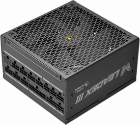 Super Flower Leadex III ATX 3.1 850W Cybenetics Gold Certified, 80  Gold, 10 Years Warranty, ECO Semi-Fanless Mode, FDB Fan with Copper Shaft, Full Modular Power Supply, SF-850F14GE, Black