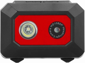SYH&AQYE Head Mounted Camera, Portable HD 1080P Action Video Camcorder, 120°Wide Angle, Support 32G TF Card, Mini Camera with LED Headlight for Car Home Outdoor Sports(Red)