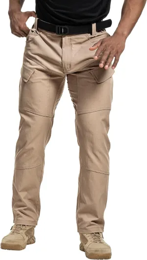Tactical Pants Men's Flex Ripstop Water-Resistant Lightweight Stretch Cargo Trousers for EDC Outdoor Work Hiking