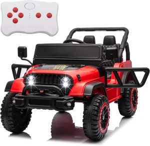 TAICO Kids Ride on Truck 24V 2WD Electric Cars for Kid Battery Powered Off-Road Electric Vehicle 3 Speeds Parents Remote Control Ride On Car Toy for Boys Girls Age 3 