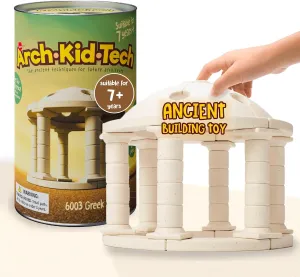 Taksa Toys Ancient Greek Dome Stem Toys Educational Stackable Building Blocks, for Kids Ages 7 8 9 10  Years Old, Indoor Premium Architectural Kit Construction Games, Montessori Children Toys 54 Pcs