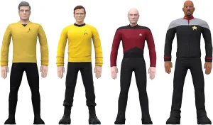 TCG Toys FleXfigs: Star Trek Captains - 4 Character Pack - Articulated Action Figures, Flex It - Pose It!, Collectible Toy Miniatures, Licensed, Kids Ages 3 