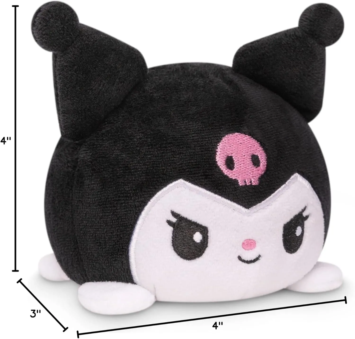 TeeTurtle - The Officially Licensed Original Sanrio Plushie - My Melody   Kuromi - Cute Sensory Fidget Stuffed Animals That Show Your Mood