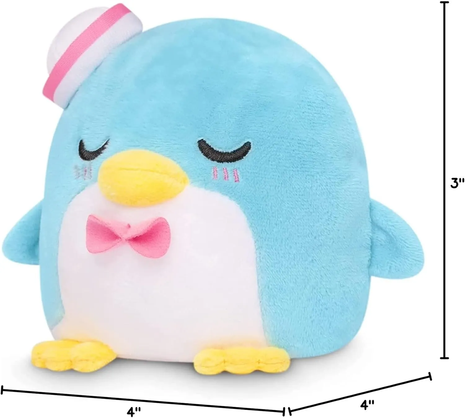 TeeTurtle - The Officially Licensed Original Sanrio Plushie - Tuxedo Sam - Cute Sensory Fidget Stuffed Animals That Show Your Mood