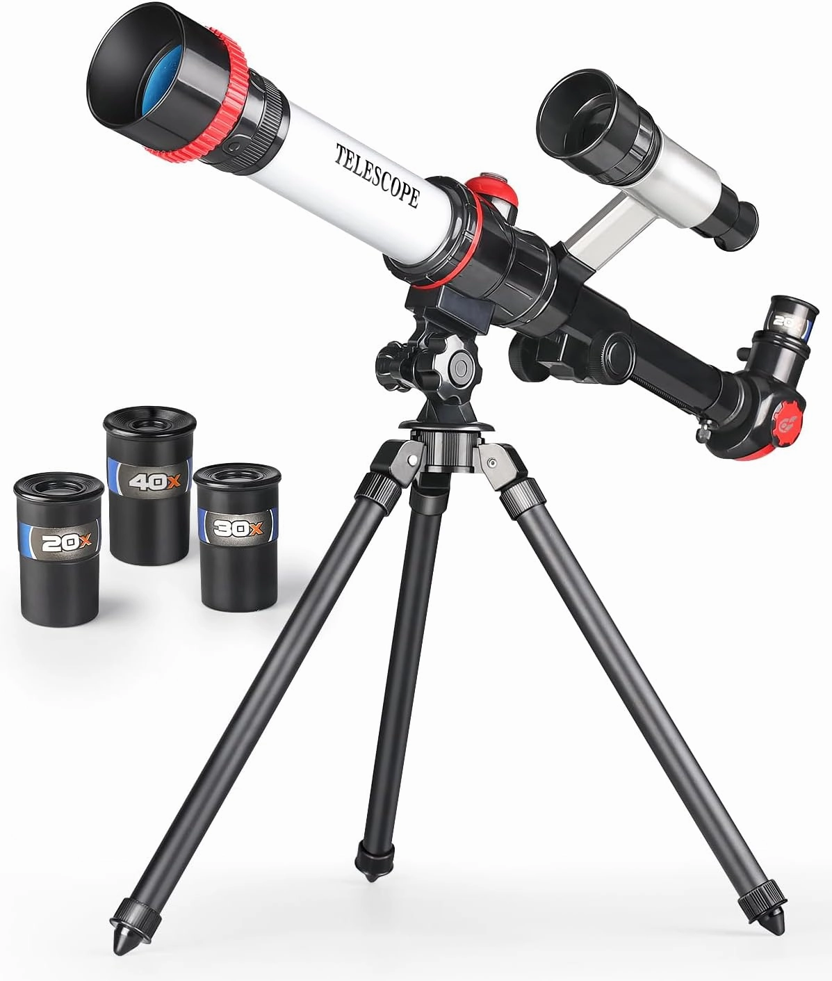 Telescope for Kids, Kids Telescope, Astronomy for Beginners Childrens Space Toy National Refractor Planets Stargazing, Includes 3 Eyepieces with Tabletop Tripod Finder Scope