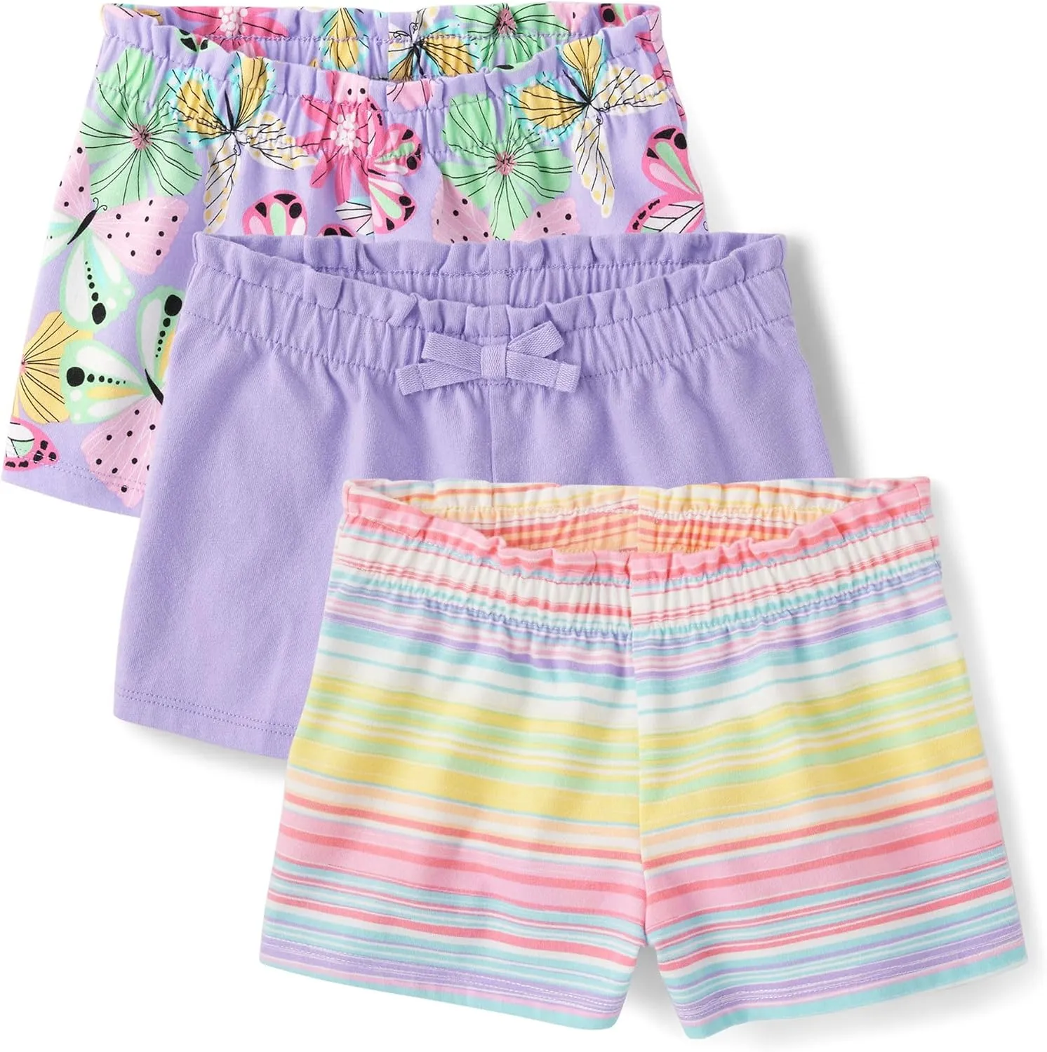 The Children's Place Baby Girls' and Toddler Assorted Pull on Paper Bag Shorts