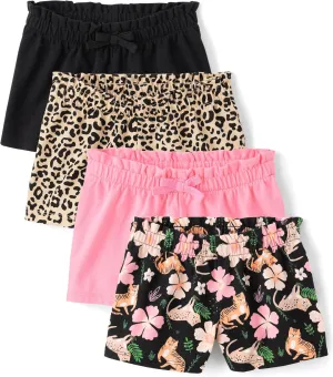 The Children's Place Baby Girls' and Toddler Assorted Pull on Paper Bag Shorts