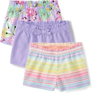 The Children's Place Baby Girls' and Toddler Assorted Pull on Paper Bag Shorts