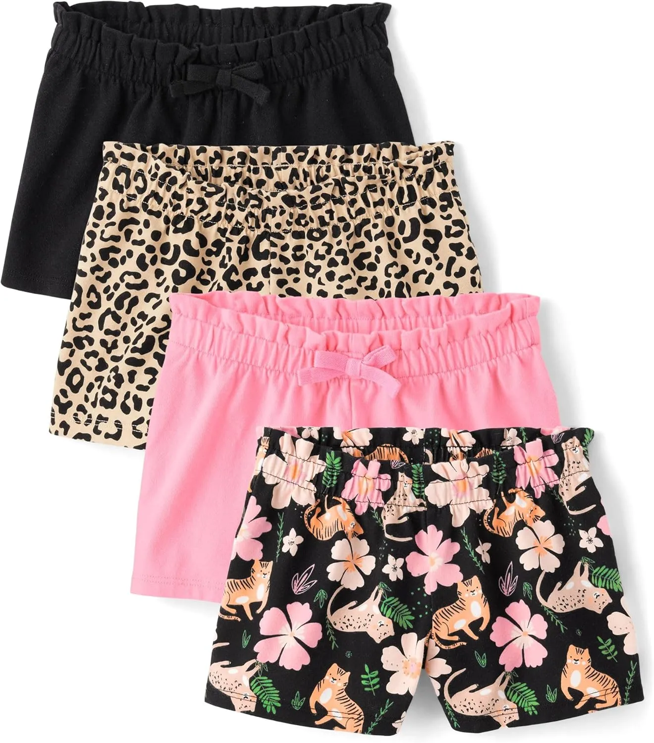 The Children's Place Baby Girls' and Toddler Assorted Pull on Paper Bag Shorts