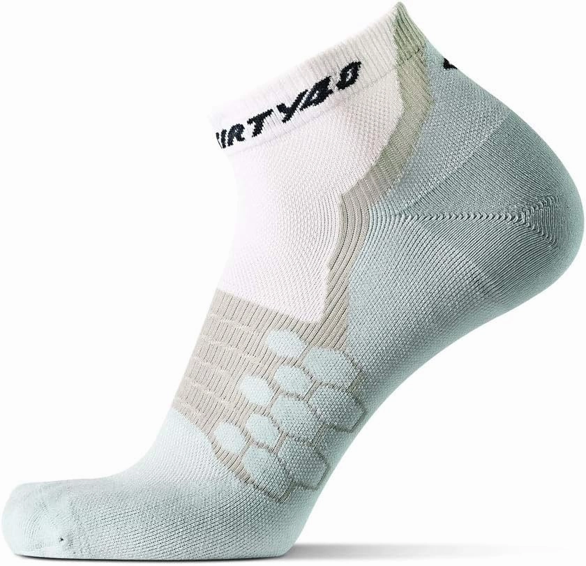 Thirty48 Performance Compression Low Cut Running Socks for Men and Women | More Compression Where Needed