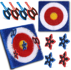 Throwing Axe Game, Wall Mounted Throwing Axe Set Throwing Axe for Everyone, Folds up for Easy Access Indoors and Outdoors for Safe, Fun Backyard Games