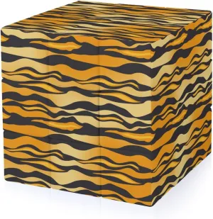 Tiger Pattern Vector Adults 3x3x3 Color-Matching Smooth Fully Printed Cube Gift