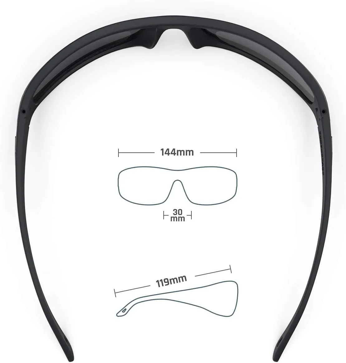 TOREGE Polarized Sunglasses for Men and Womens Oversized Sunglasses UV Protection, Baseball Golf Sun Glasses TR28 TR29 TR30