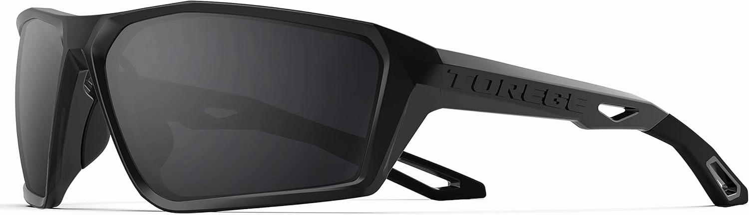 TOREGE Polarized Sports Sunglasses for Men Women Fishing Running Driving Cycling Sunglasses