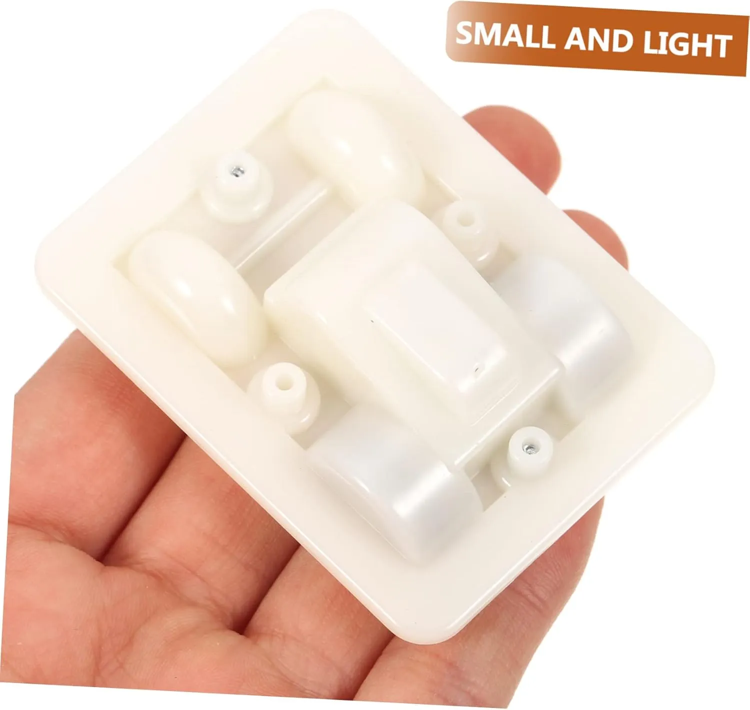 Totority 20 Pcs Pull Back Car Base Truck Accessories Base Model Blank Friction Powered Bases Pullback Pull Back Truck Base Plastic Pull The Cart White Child