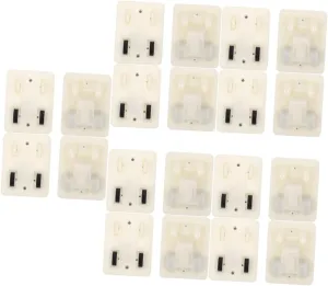Totority 20 Pcs Pull Back Car Base Truck Accessories Base Model Blank Friction Powered Bases Pullback Pull Back Truck Base Plastic Pull The Cart White Child