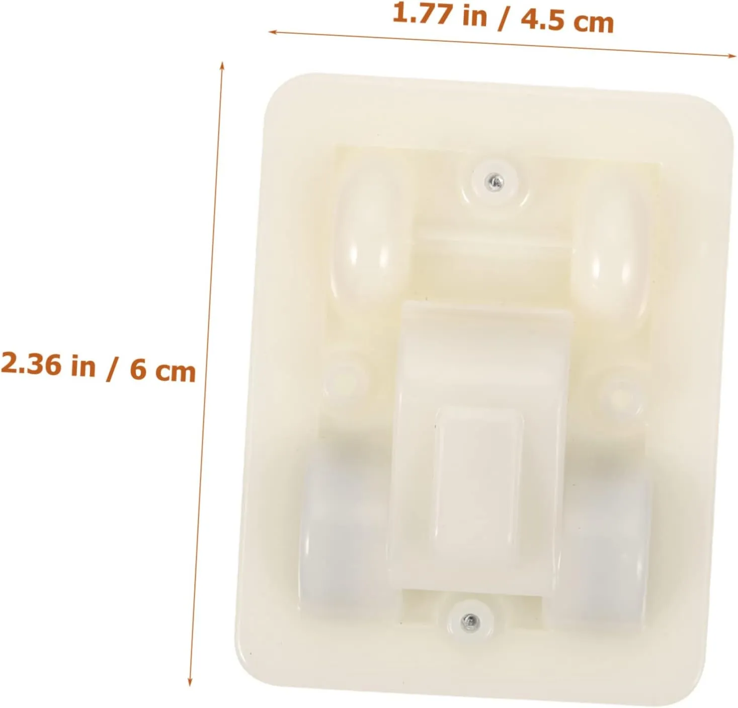 Totority 4sets Pottery Clay Crafts Base Blank Friction Powered Car Base Kids Car Toy Part 4pcs*4