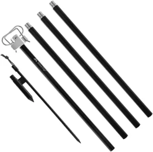 Totority Lantern Pole Camping Stand Aluminium Alloy Lamp Hanging Rack Lightweight Detachable Multifunctional Hook for Outdoor Use for Fishing Hiking and Camping Activities