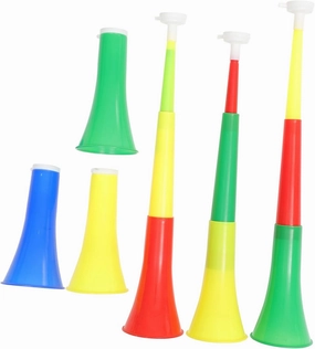 Totority 6pcs Telescopic Soccer Horn Toys for Boys and Girls Cheering Trumpets for Parties Football Games and Celebrations Random Colors Safe Musical Playthings