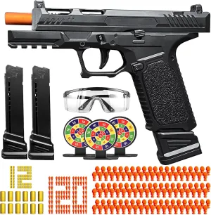 Toy Gun, Semi-Automatic Shell Ejecting Toy Gun Pistol Automatic Reloading for Kid, Shooting Games Educational Model Toy Pistol to Cool Toys Gifts for Boys & Girls Ages 6 