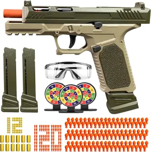 Toy Gun, Semi-Automatic Shell Ejecting Toy Gun Pistol Automatic Reloading for Kid, Shooting Games Educational Model Toy Pistol to Cool Toys Gifts for Boys & Girls Ages 6 