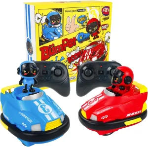 TOYMAKER Remote Control Car for for Kids Age 3 ,Hobby RC Car Bumper Set 2pk Race Cars Toys with Music and LED Lights,Christmas Birthday Giftwares for Boys and Girls